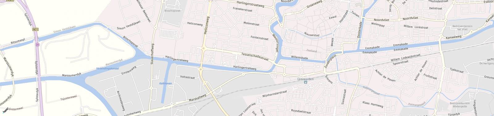 Kaart met locatie Studio Tesselschadestraat
