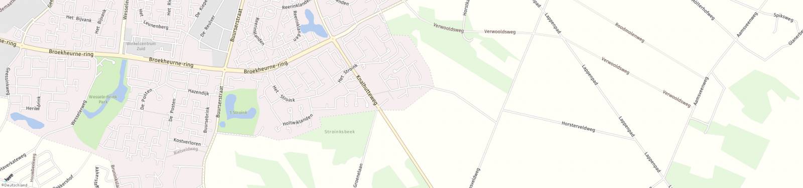 Kaart met locatie Appartement Hanenberglanden