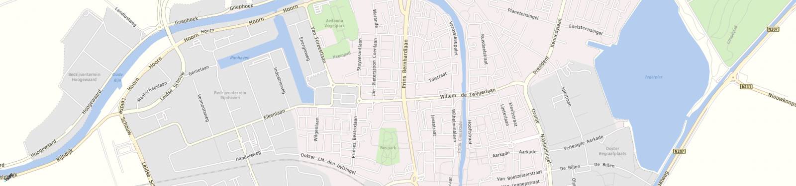 Kaart met locatie Appartement Stadhoudersplein
