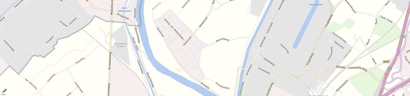 Kaart met locatie Appartement Ireneweg 34 A