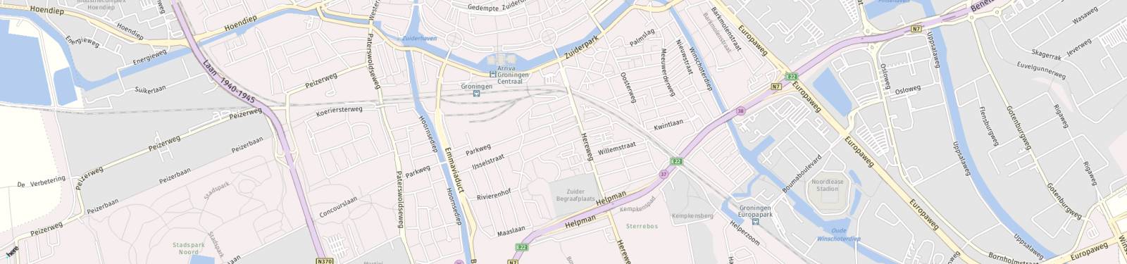 Kaart met locatie Appartement Barestraat