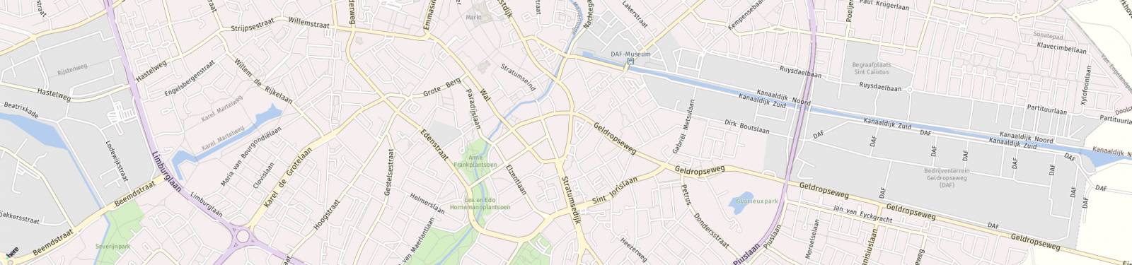 Kaart met locatie Appartement Hertogstraat
