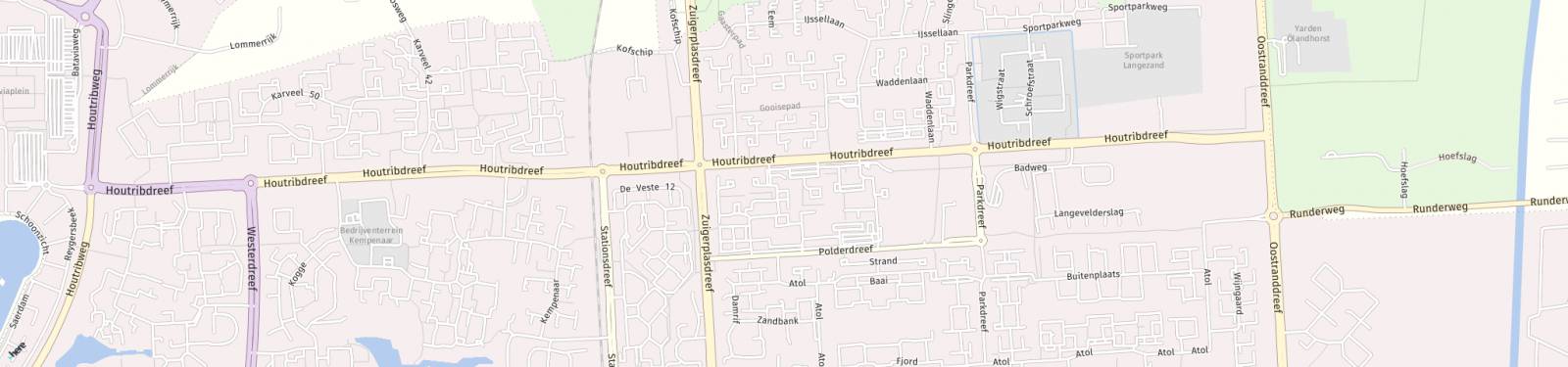 Kaart met locatie Appartement Noorderwagenplein