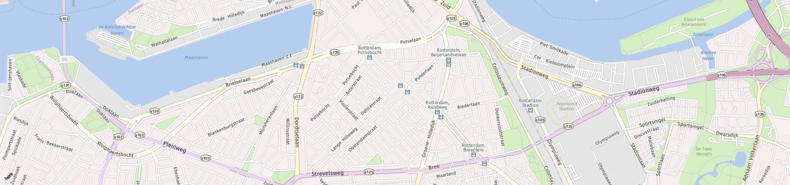 Kaart met locatie Appartement Lange Hilleweg
