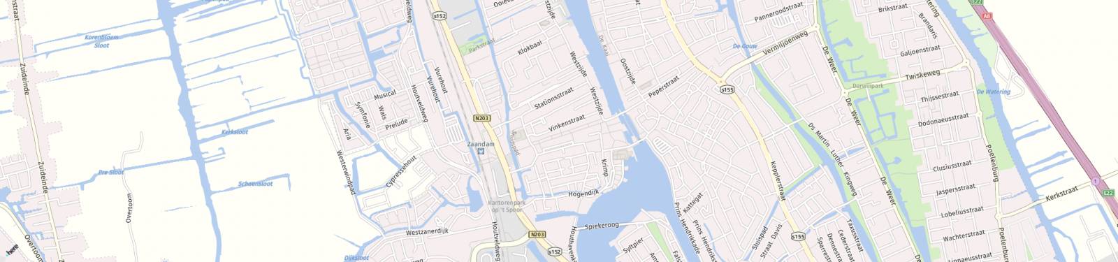 Kaart met locatie Appartement Gedempte Gracht