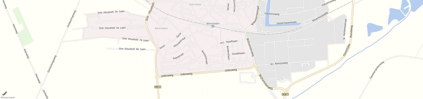 Kaart met locatie Appartement P.C. Hooftlaan