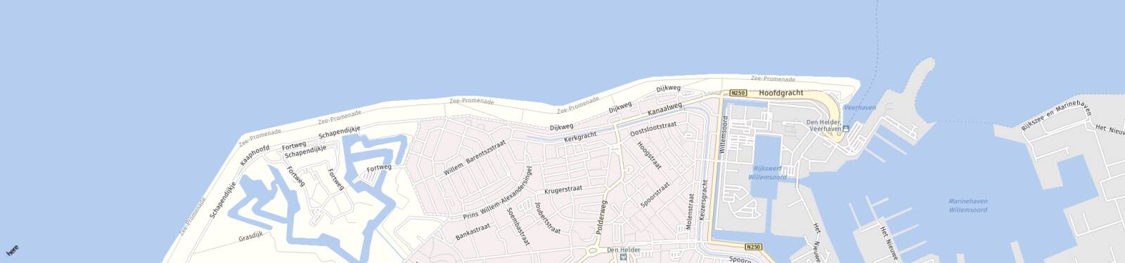 Kaart met locatie Appartement Kanaalweg