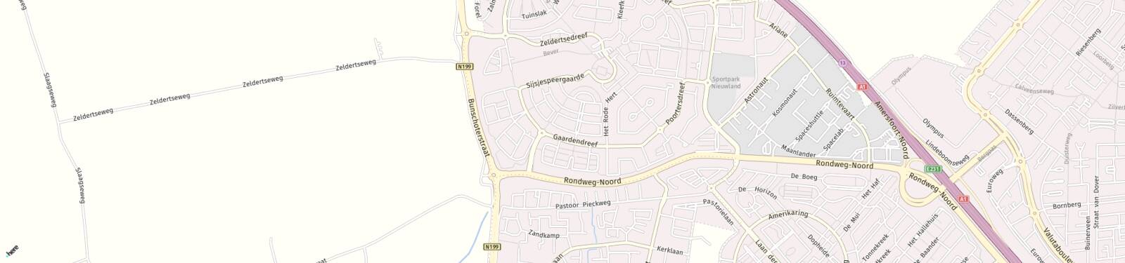 Kaart met locatie Appartement Sterappelgaarde
