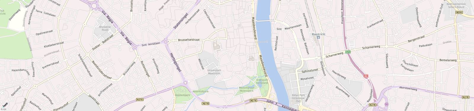 Kaart met locatie Appartement Bredestraat