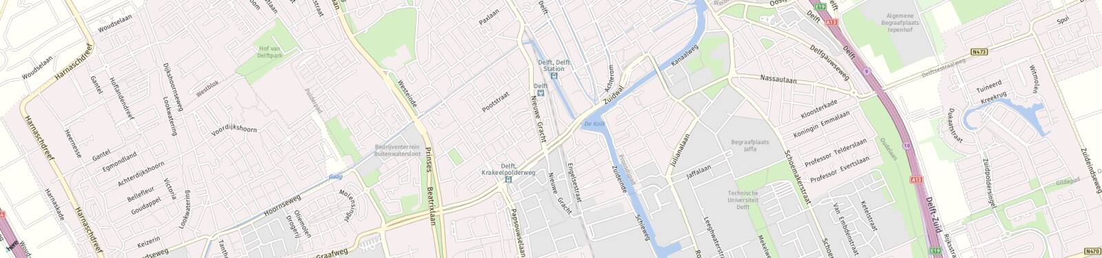 Kaart met locatie Appartement Van Leeuwenhoekpark