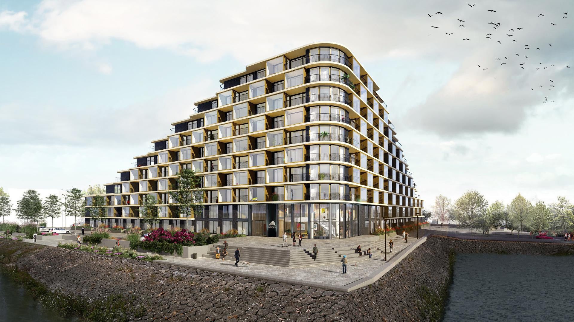 Woning aan de Pampuskade te Rotterdam