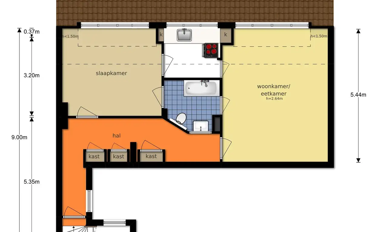 Foto #24 Appartement Beethovenstraat Amsterdam