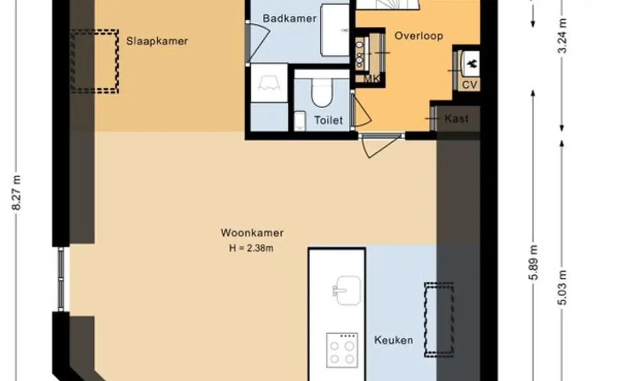 Foto #40 Appartement Eerste Boerhaavestraat Amsterdam
