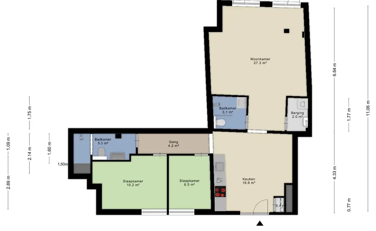 Foto #14 Appartement Sint Anna Zusterstraat Schiedam