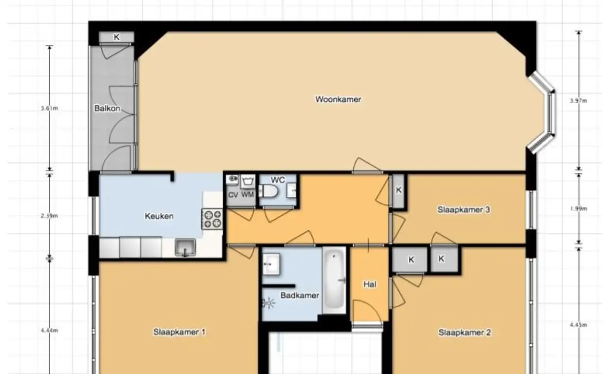 Foto #48 Appartement Stadionweg Amsterdam