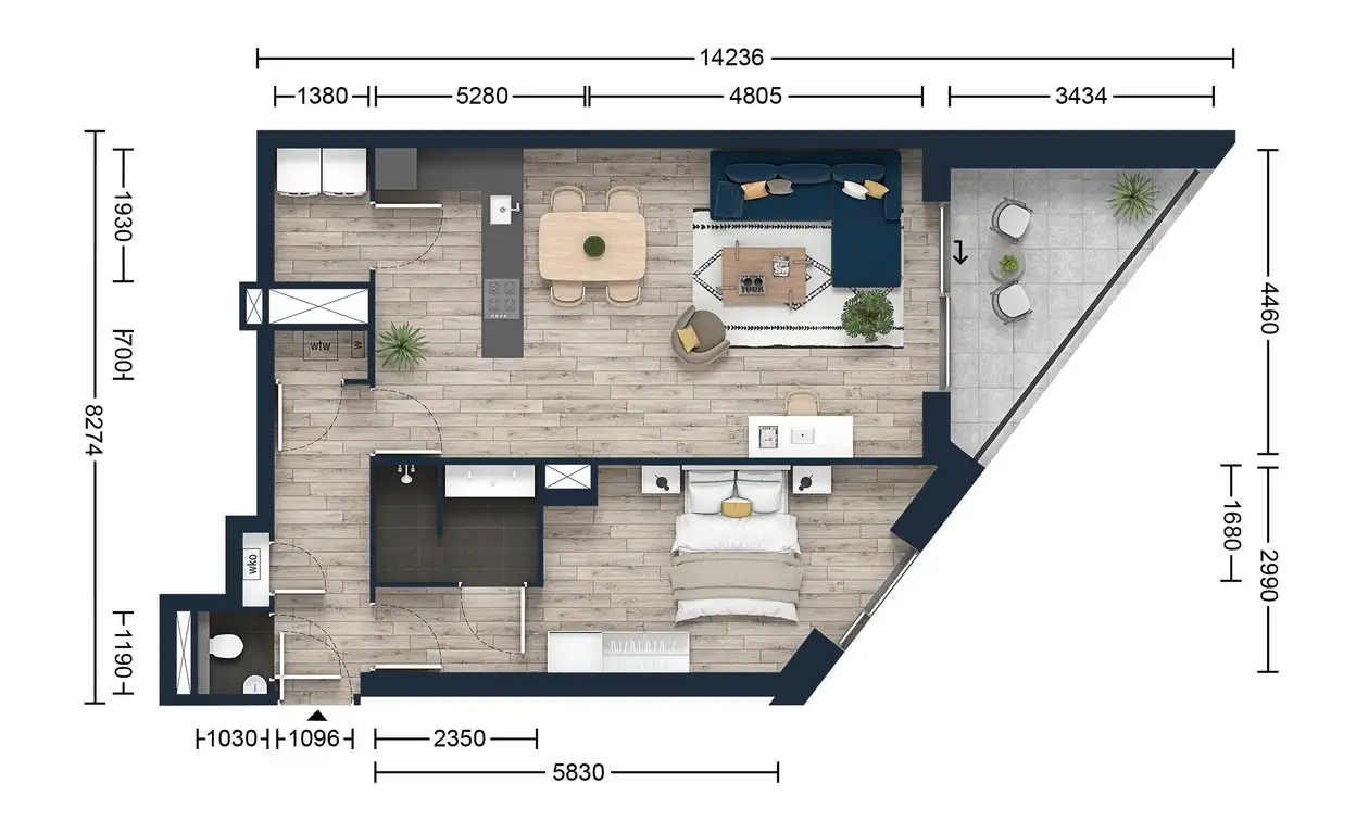 Foto #14 Appartement Pampuskade Rotterdam