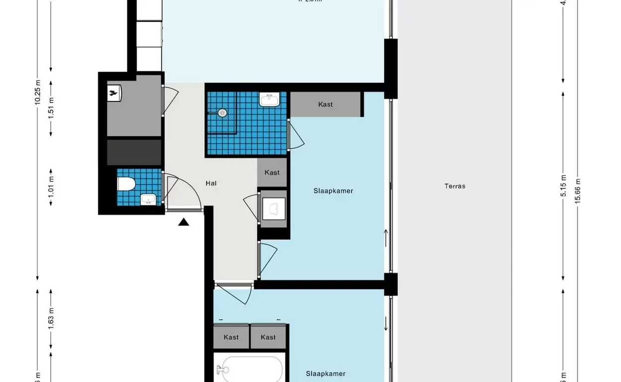 Foto #36 Appartement Valkenburgerstraat Amsterdam