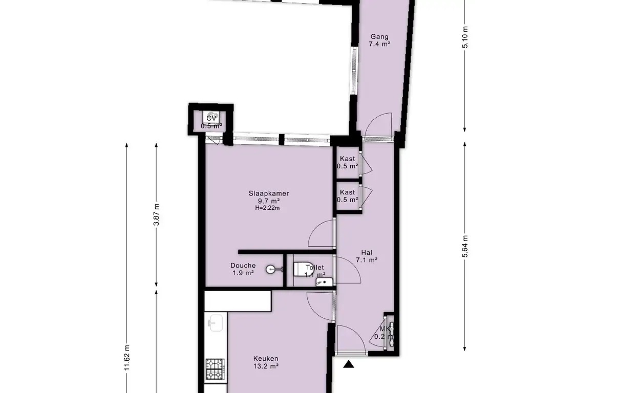 Foto #25 Appartement Nieuwendijk Amsterdam