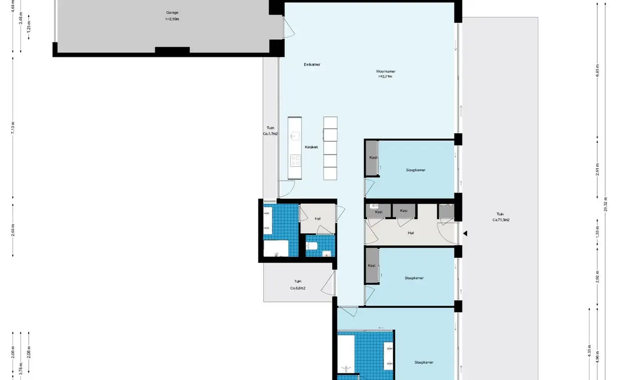 Foto #40 Appartement Valkenburgerstraat Amsterdam