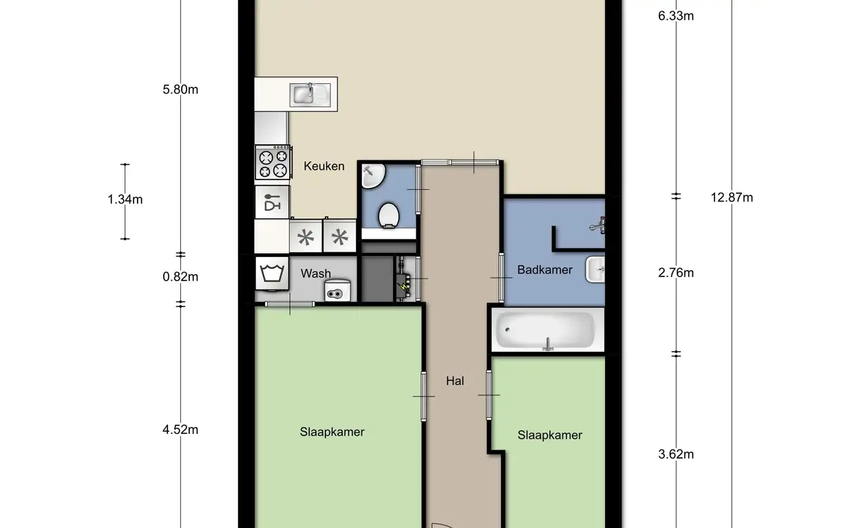 Foto #28 Appartement Sumatrastraat Amsterdam