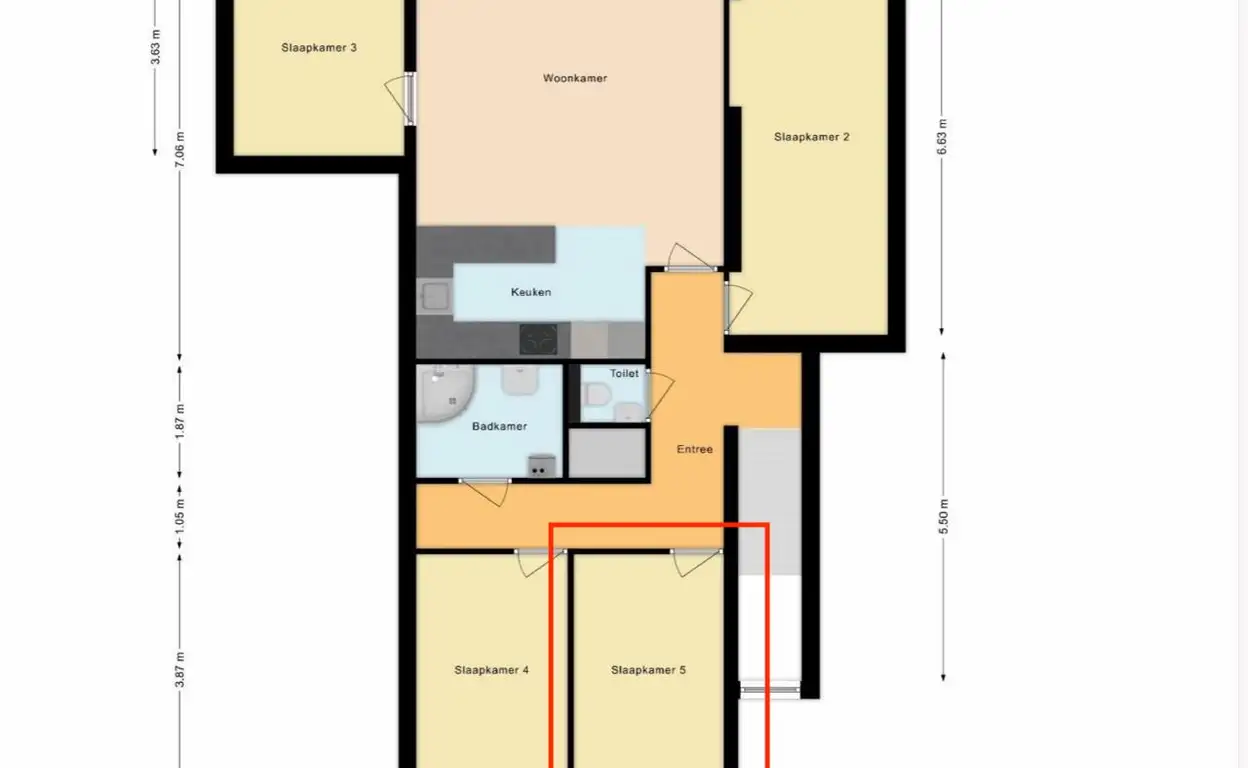 Foto #13 Kamer Klaas Katerstraat Amsterdam