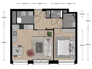 Foto #4 Appartement Houttuinen Delft