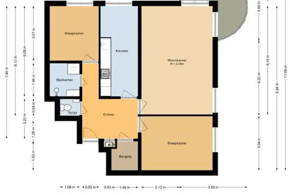 Foto #18 Appartement Ponserstraat Amsterdam