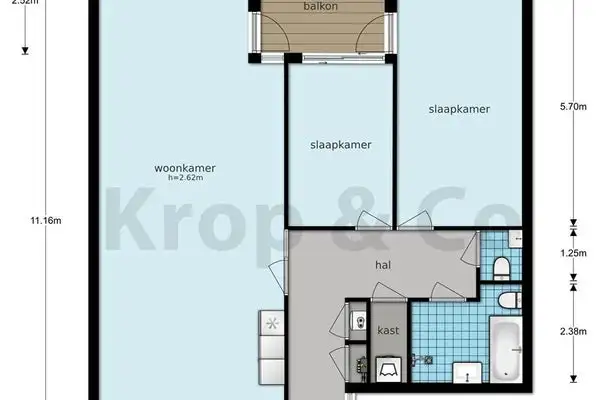 Foto #25 Appartement Pieter Oosterhuisstraat Amsterdam