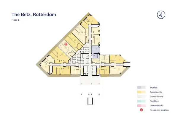 Foto #12 Appartement G.H. Betzweg Rotterdam