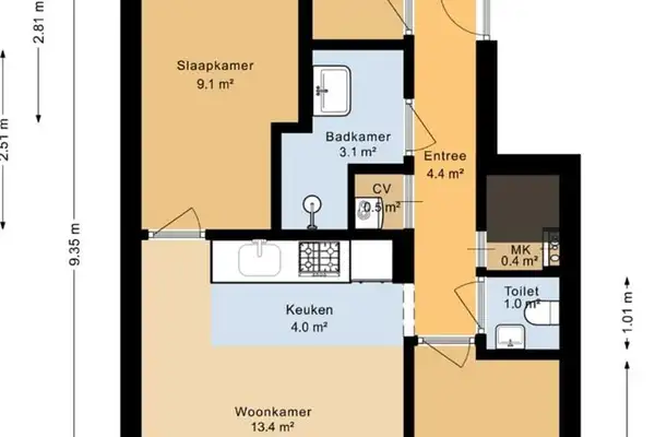 Foto #8 Appartement Reinier Claeszenstraat Amsterdam