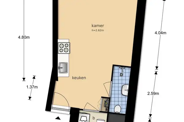 Foto #14 Appartement Waterstraat Utrecht