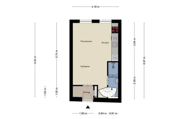 Foto #26 Appartement Keizerstraat Den Helder