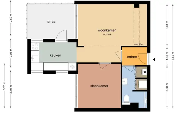 Foto #13 Appartement Leidsestraat Amsterdam