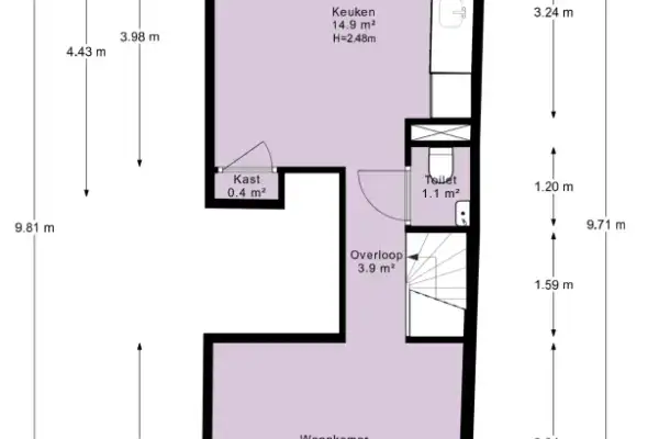 Foto #32 Appartement Thorbeckeplein Amsterdam