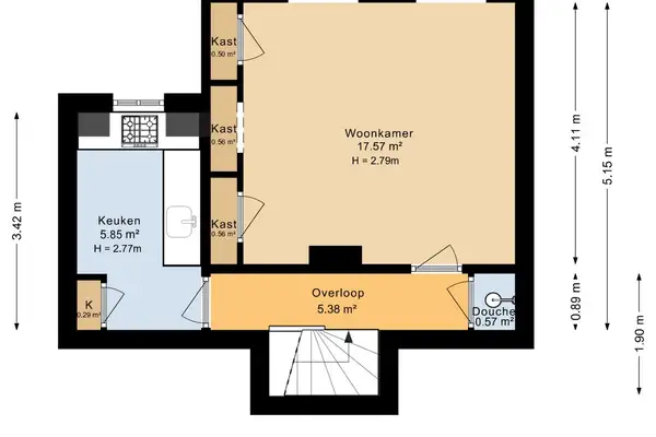 Foto #8 Studio Koningin Wilhelminastraat Zwolle