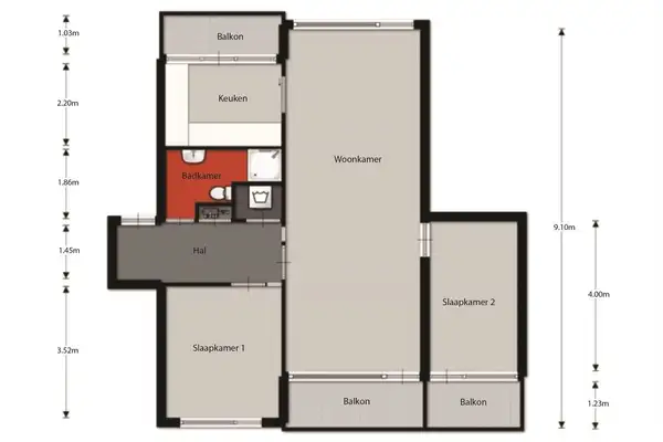 Foto #19 Appartement Veldmaarschalk Montgomerylaan Eindhoven