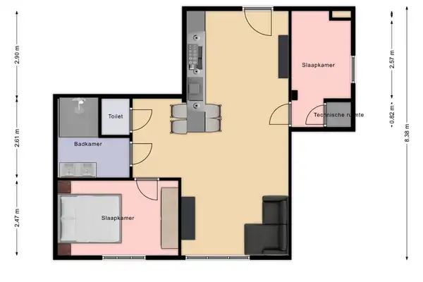 Foto #13 Appartement Maaseikstraat Amsterdam