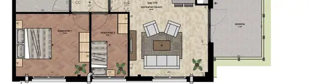 Appartement Foto #3 te huur bij Huurstunt