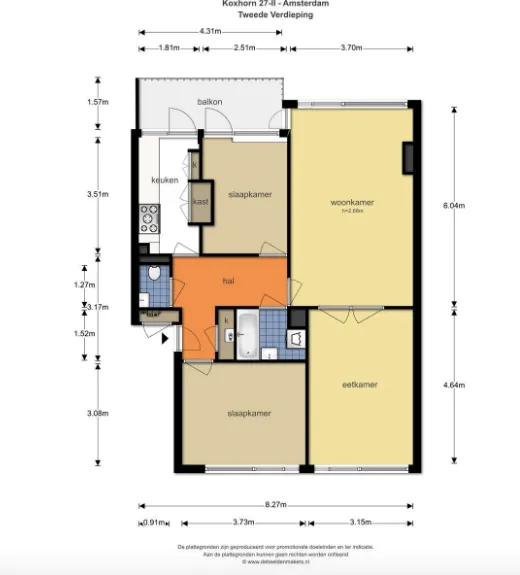 Foto #13 Appartement Koxhorn Amsterdam