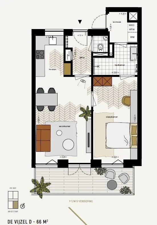 Foto #26 Appartement VOC-kade Amsterdam