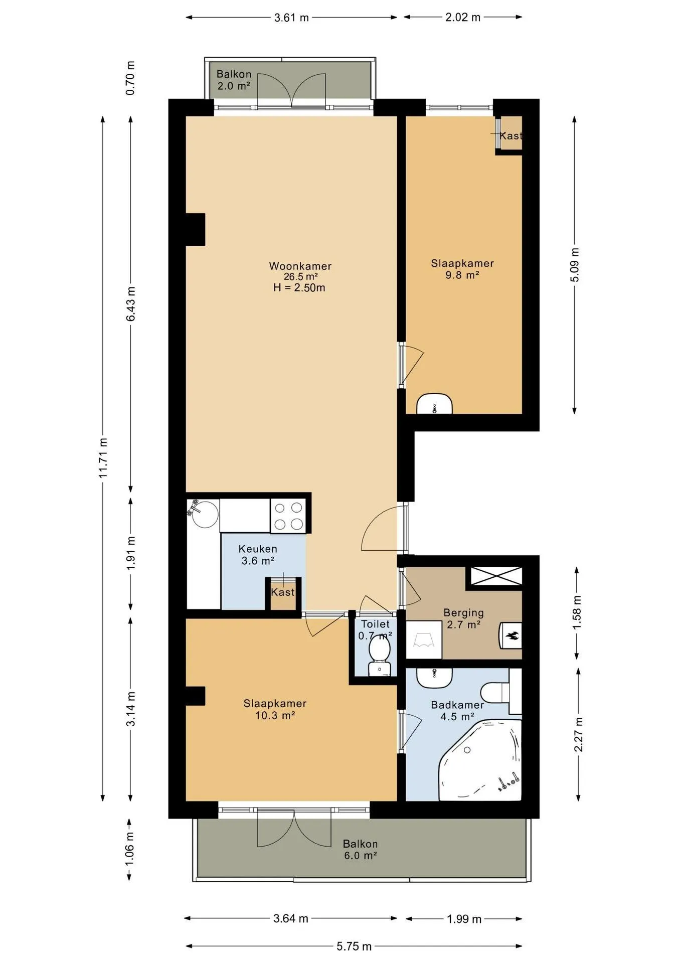 Foto #9 Appartement Sloterkade Amsterdam