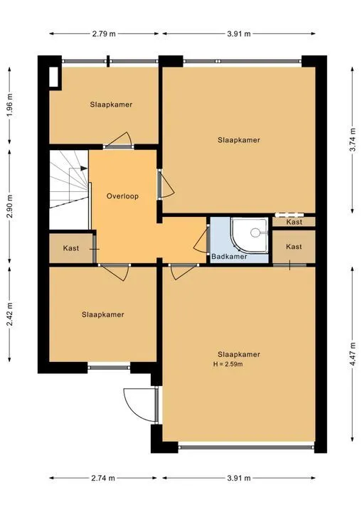 Foto #11 Appartement Baliëndijk Breda