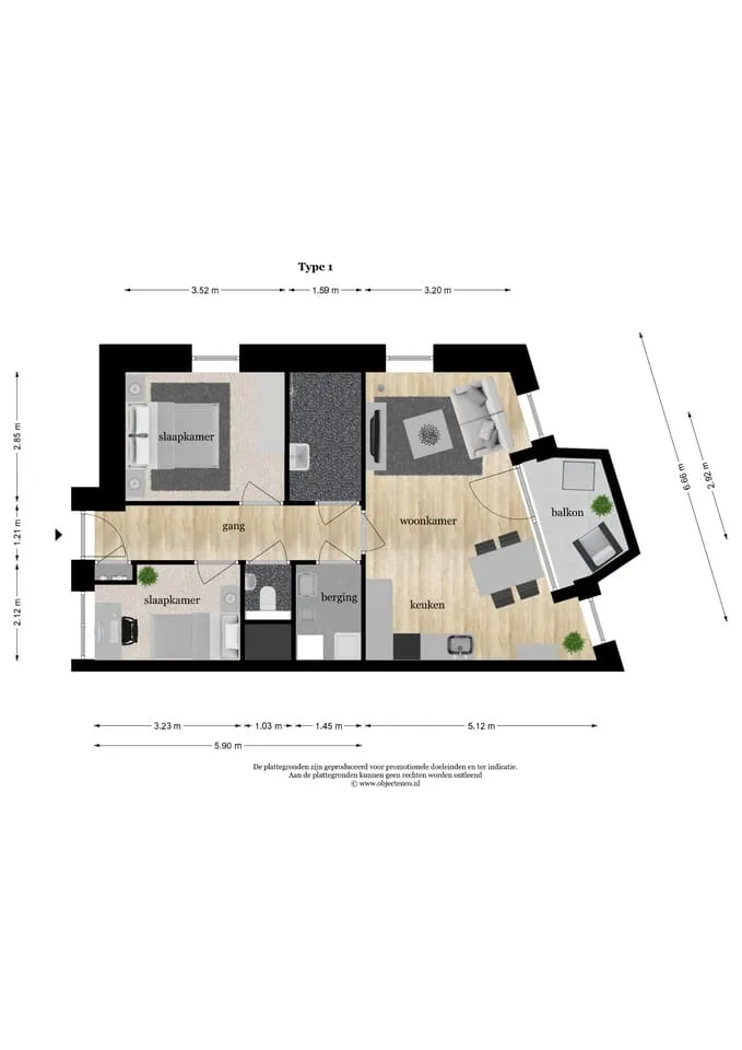 Foto #8 Appartement De Kwinkelier Bilthoven