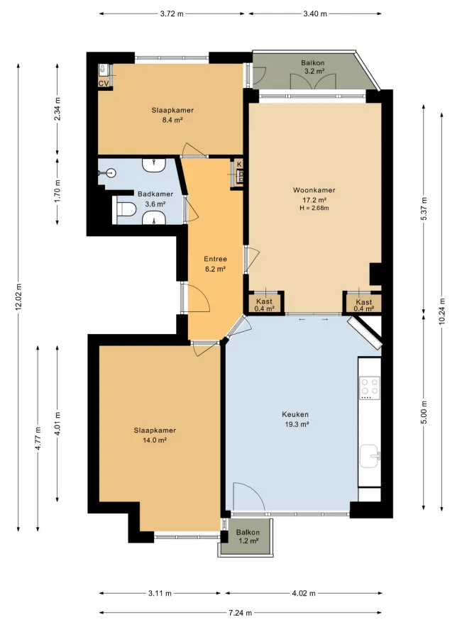 Foto #12 Appartement Stadionweg Amsterdam