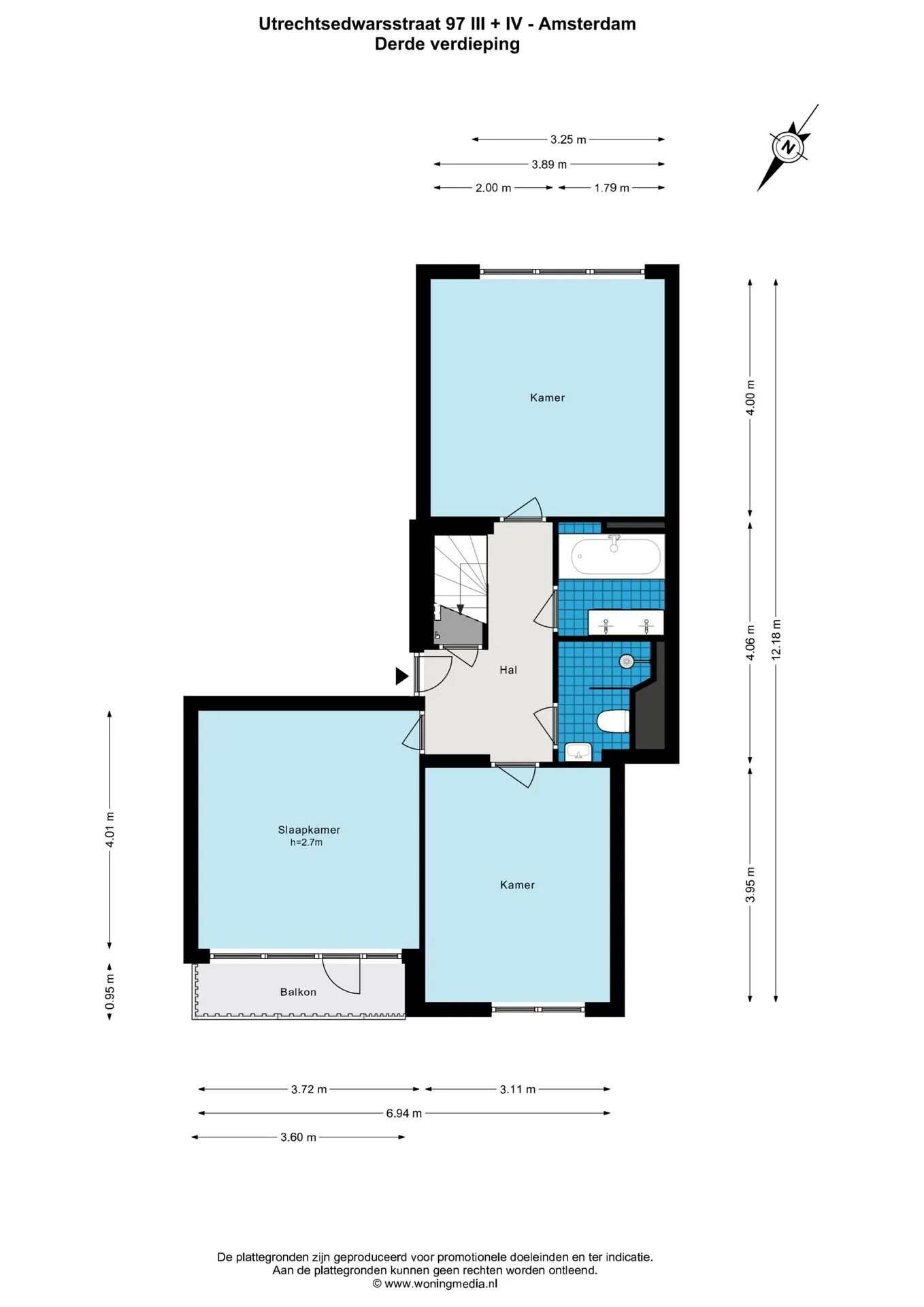 Foto #33 Appartement Utrechtsedwarsstraat Amsterdam