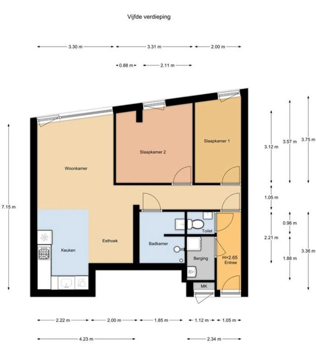 Foto #22 Appartement Westerdoksdijk Amsterdam