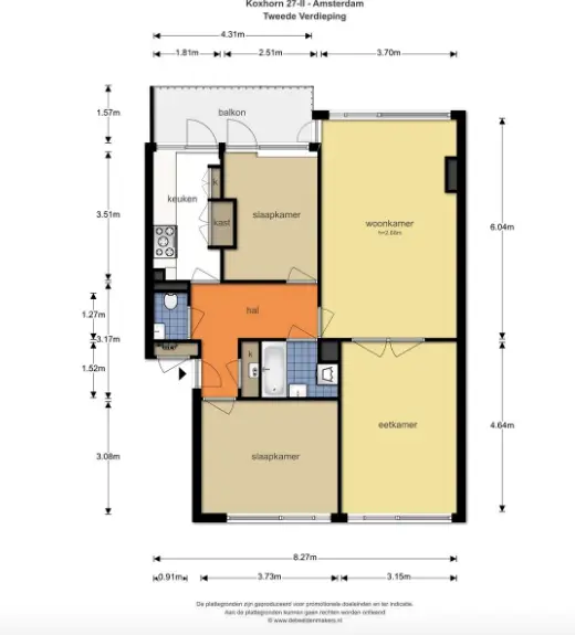 Foto #13 Appartement Koxhorn Amsterdam
