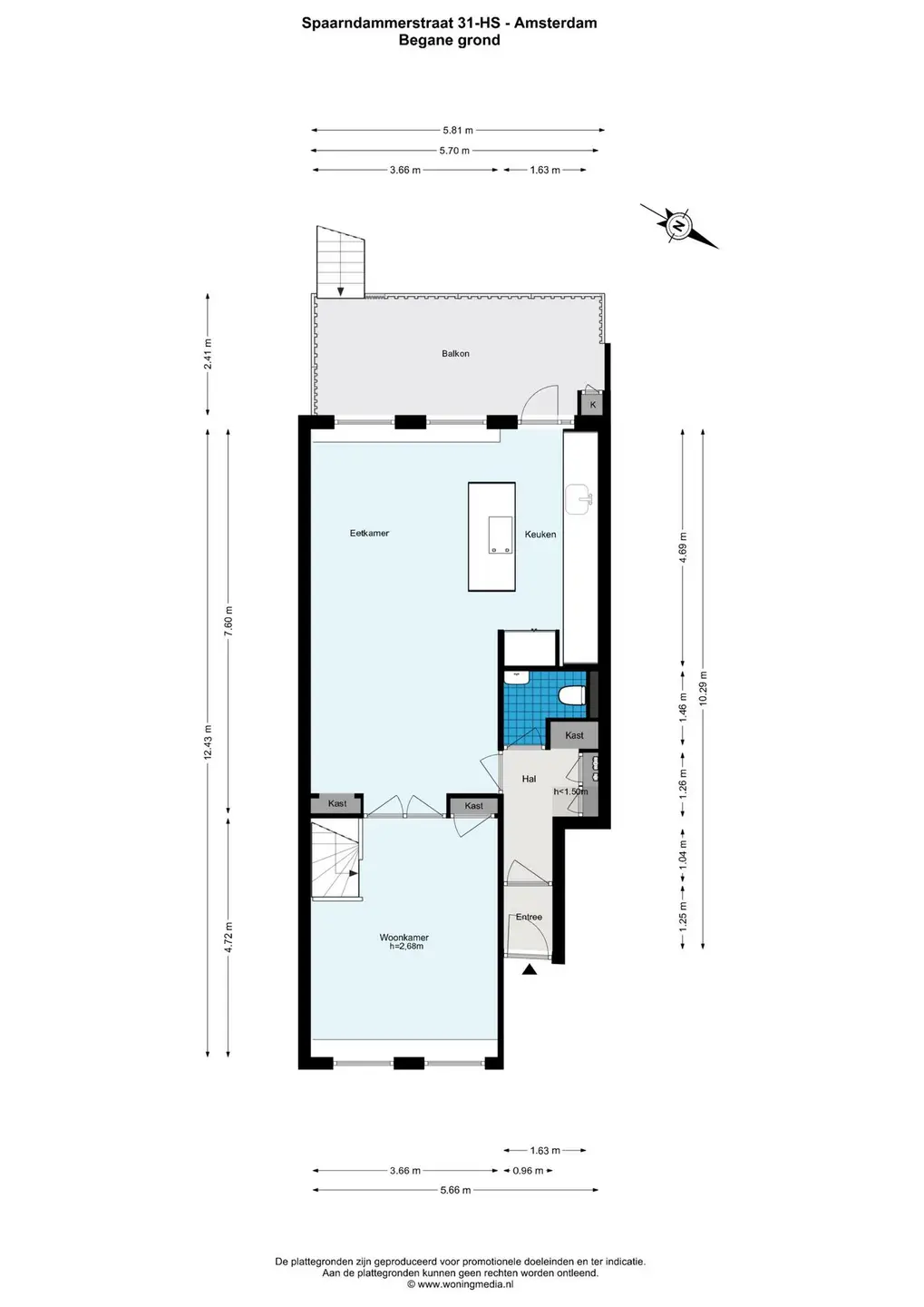 Foto #27 Huurwoning Spaarndammerstraat Amsterdam