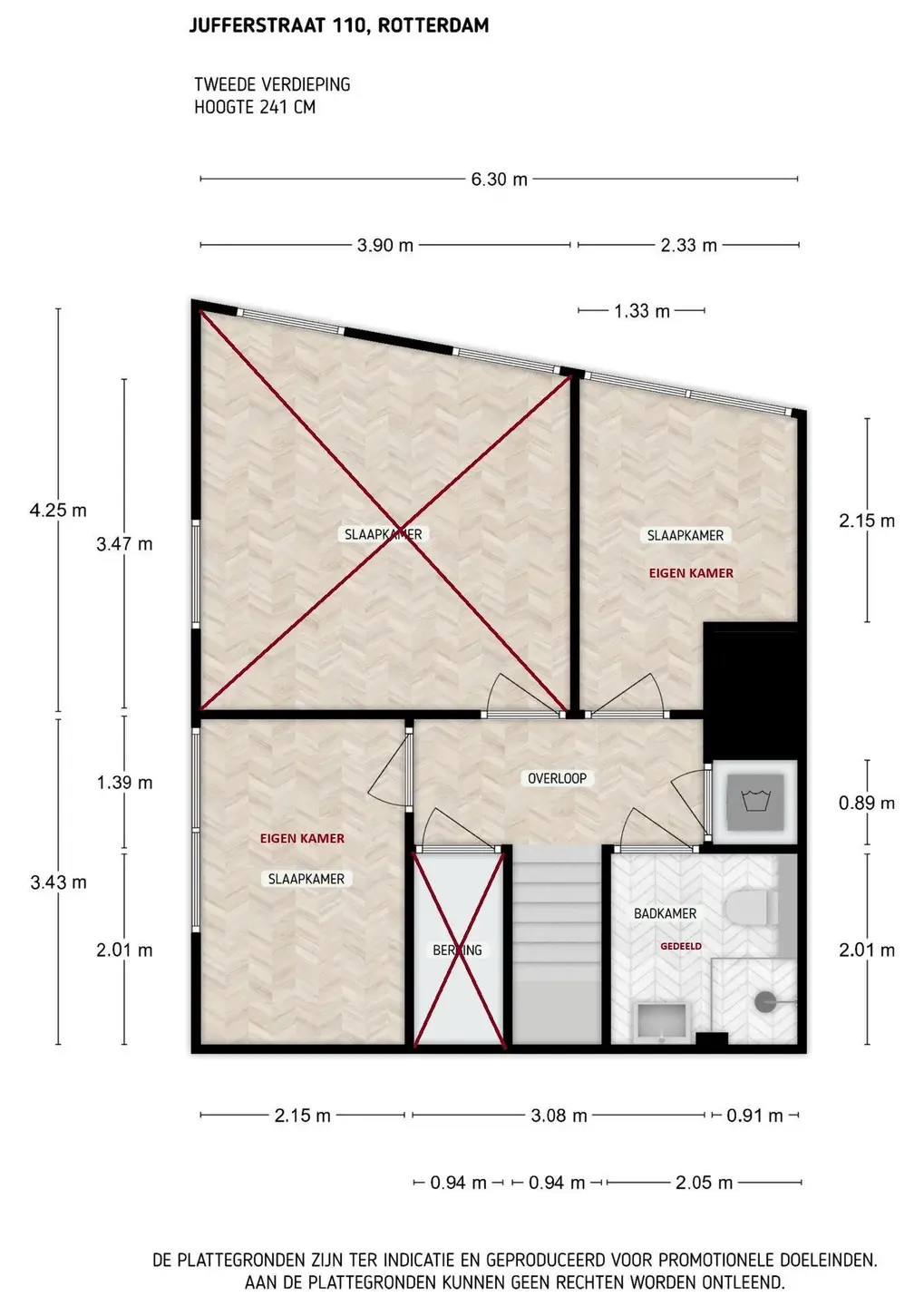 Foto #13 Appartement Jufferstraat Rotterdam