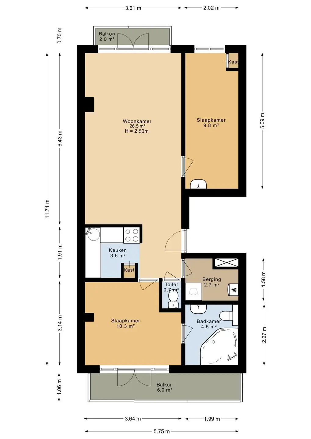 Foto #9 Appartement Sloterkade Amsterdam